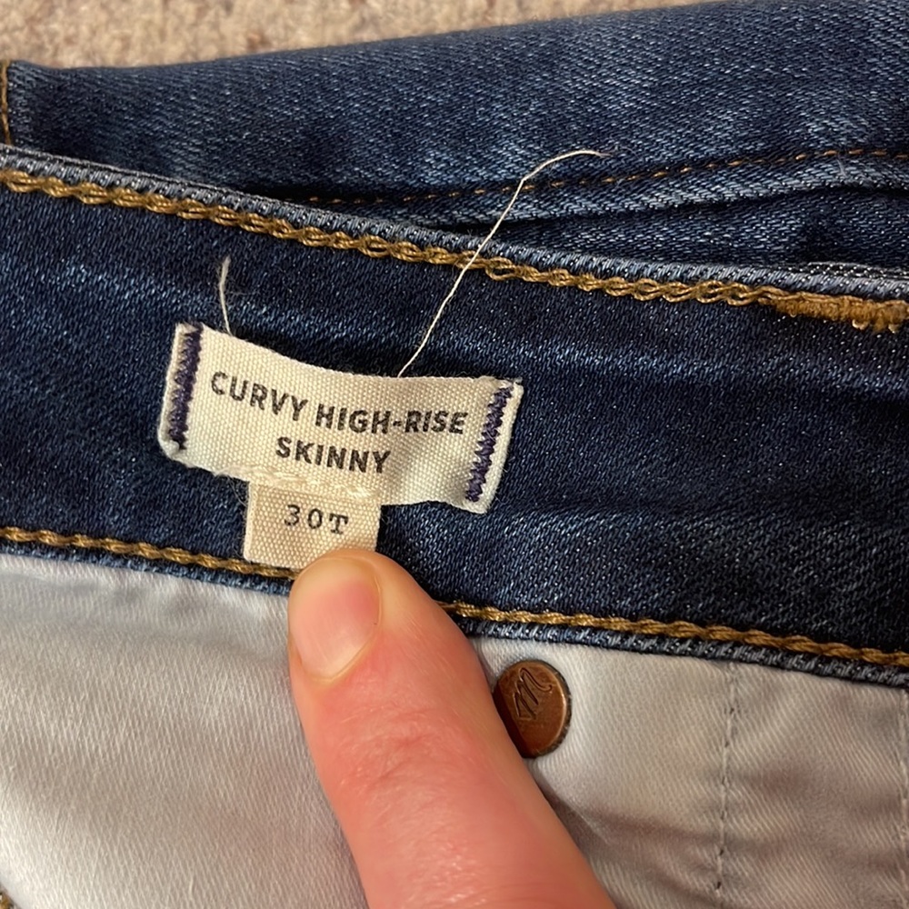 Madewell, Curvy, High-Rise, Skinny, Roadtripper, 30T - Picture 3 of 4